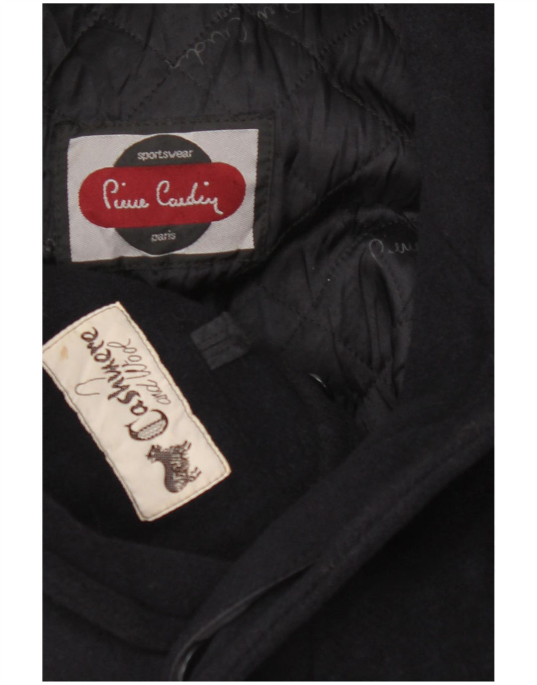 PIERRE CARDIN Ανδρικό Πανωφόρι UK 40 Large Navy Blue Cashmere