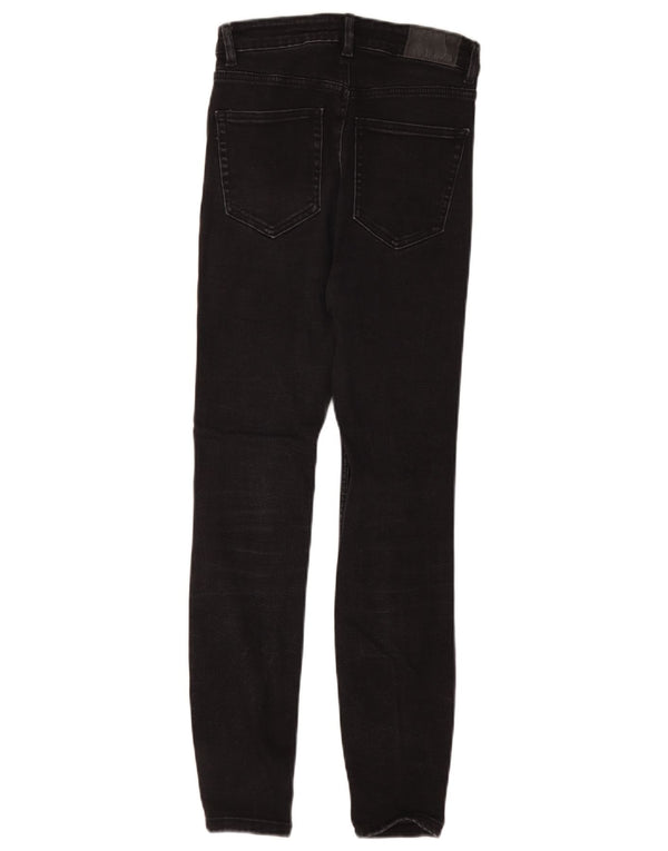 Zara Γυναικείο Skinny Jeans EU 36 XS W26 L26 Μαύρο βαμβακερό