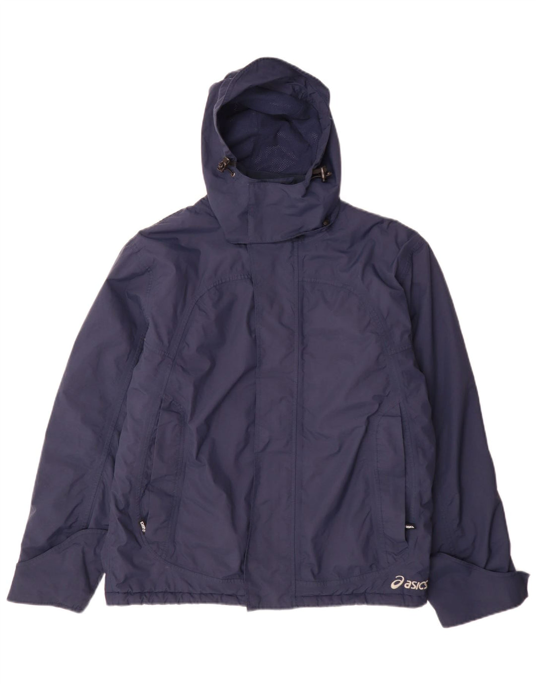 Ανδρικό μπουφάν με κουκούλα Asics UK 38 Medium Navy Blue Polyamide