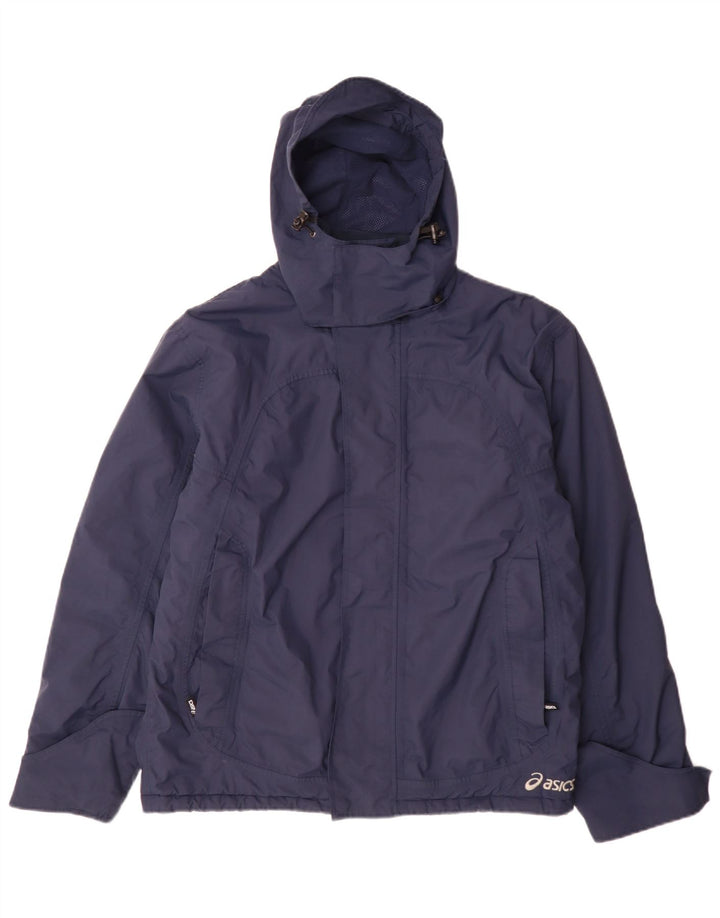 Ανδρικό μπουφάν με κουκούλα Asics UK 38 Medium Navy Blue Polyamide