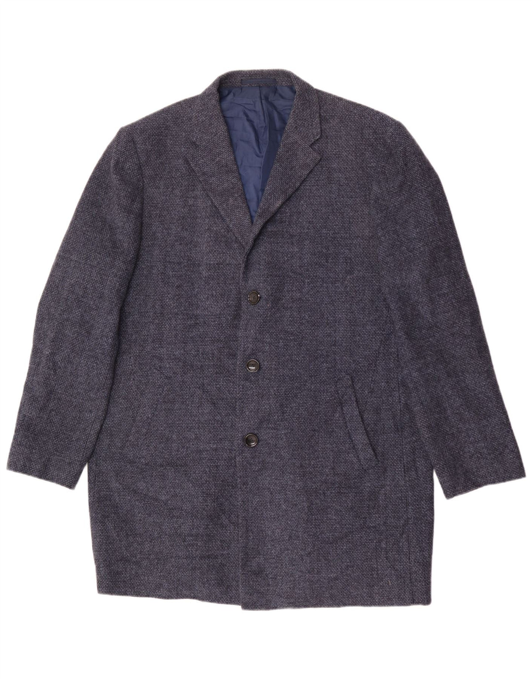 Ανδρικό πανωφόρι Marks & Spencer UK 44 2XL Navy Blue Polyester