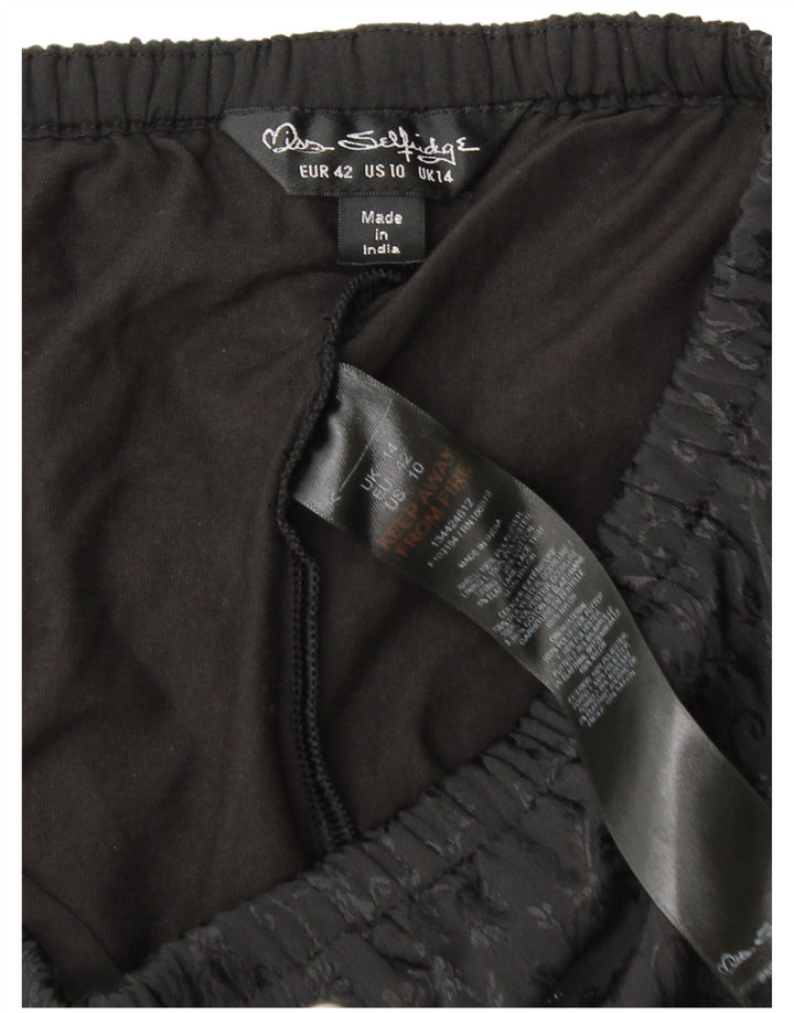 Miss Selfridge Γυναικείο Skort UK 14 Large Black Floral Polyester