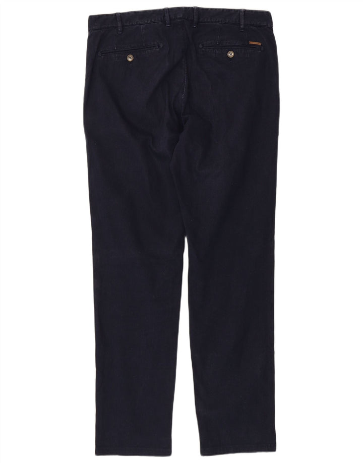 MASSIMO DUTTI Ανδρικό παντελόνι Chino σε καθημερινή εφαρμογή EU 42 Large W32 L32 Navy Blue