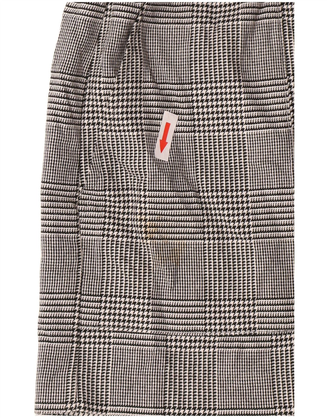 Zara Γυναικείο Ψηλόμεσο Σορτς Chino Μεγάλο W30 Γκρι Πολυεστέρας Houndstooth