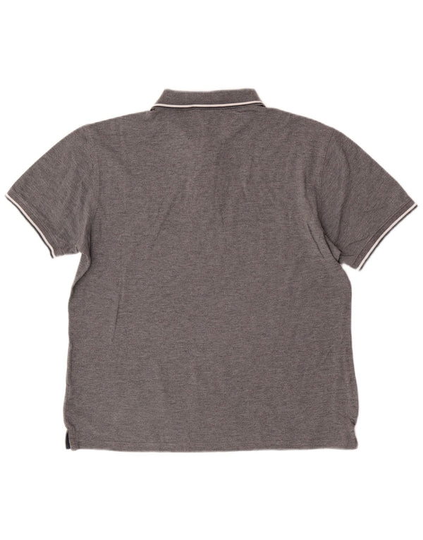 Sergio Tacchini Ανδρικό πουκάμισο Polo Slim Fit μεγάλο γκρι βαμβακερό
