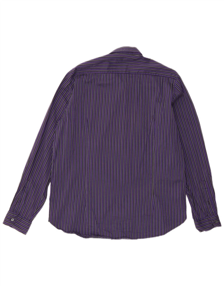 Ανδρικό πουκάμισο Ted Baker Νούμερο 6 2XL Μωβ ριγέ βαμβακερό