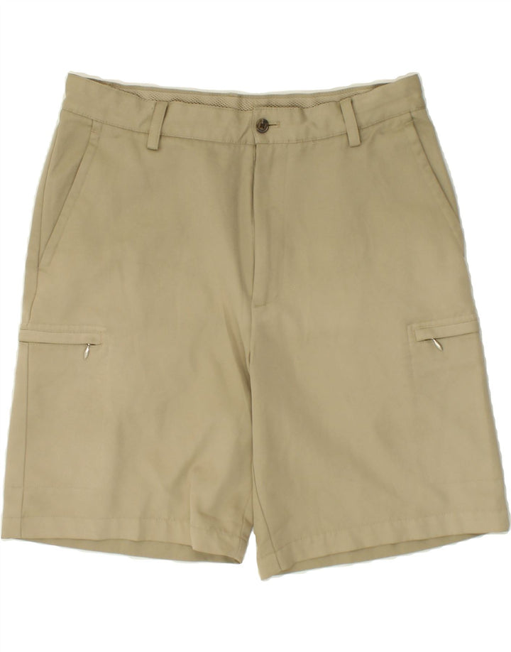 IZOD Mens Cargo Shorts W34 Large  Beige Polyester Vintage Izod and Second-Hand Izod from Messina Hembry 