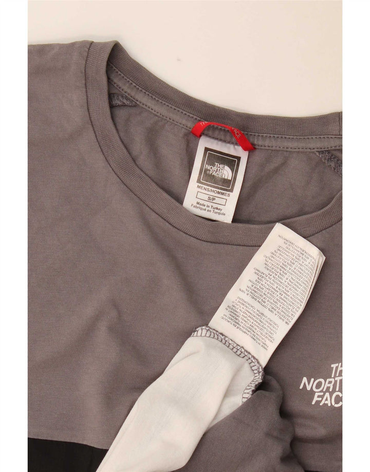 Ανδρικό κανονικό γραφικό μπλουζάκι North Face Top Small Grey Colourblock
