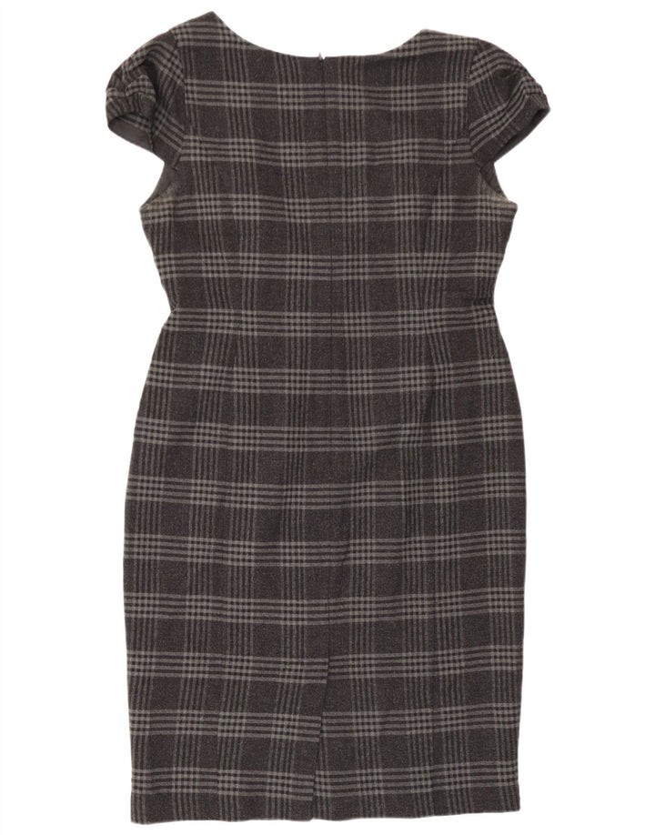 Γυναικείο φόρεμα με θήκη Marks & Spencer UK 14 Medium Grey Check Polyester