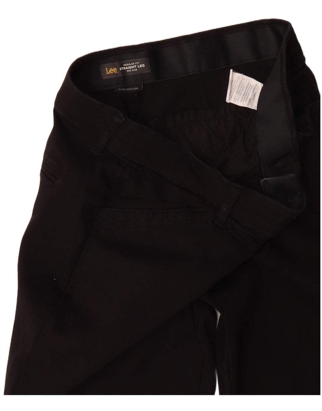 Γυναικείο κανονικό κανονικό μεσαίο παντελόνι LEE US 8 Medium W32 L30 μαύρο