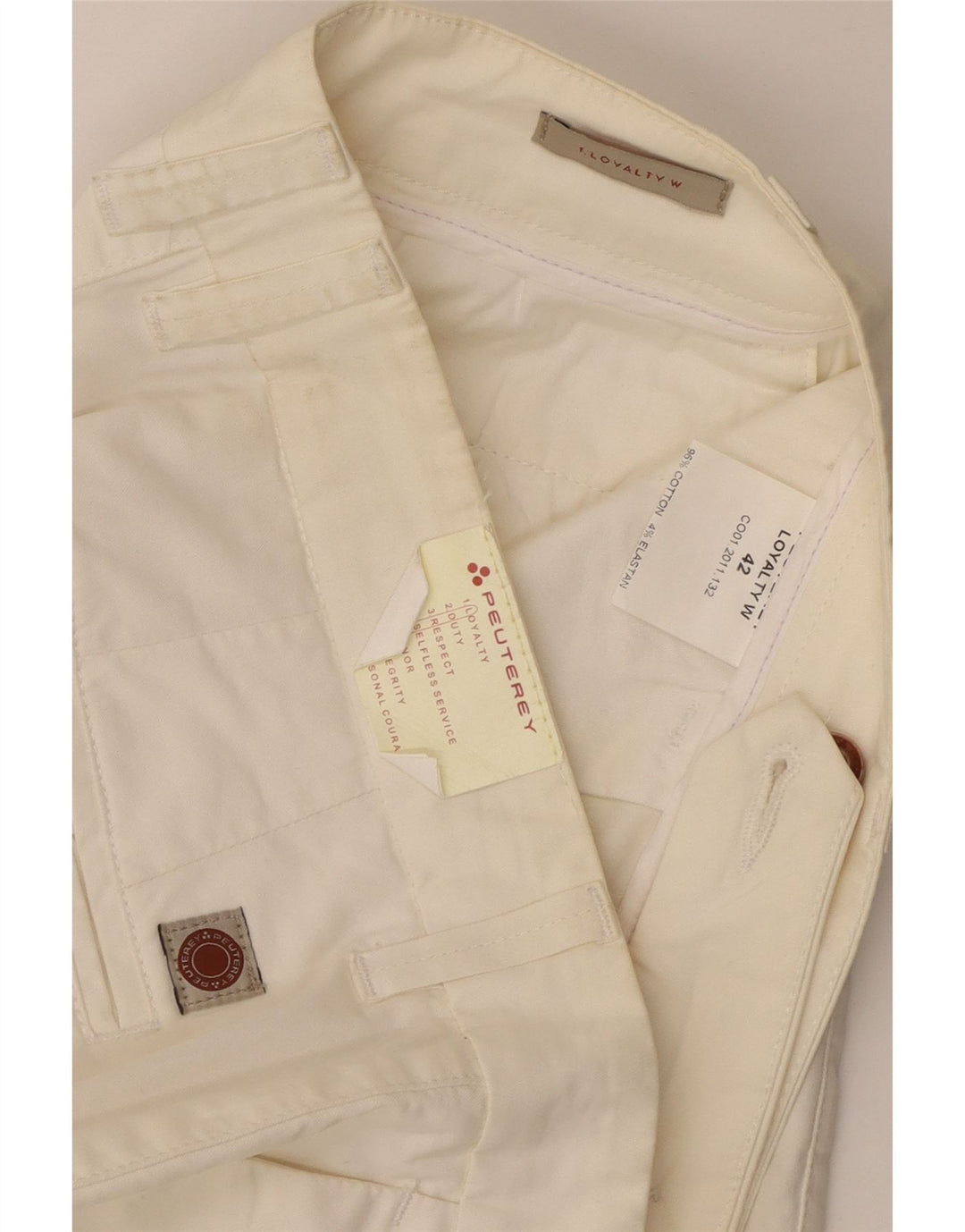 PEUTEREY Γυναικείο Σορτς Chino IT 42 Medium W32 Λευκό βαμβακερό