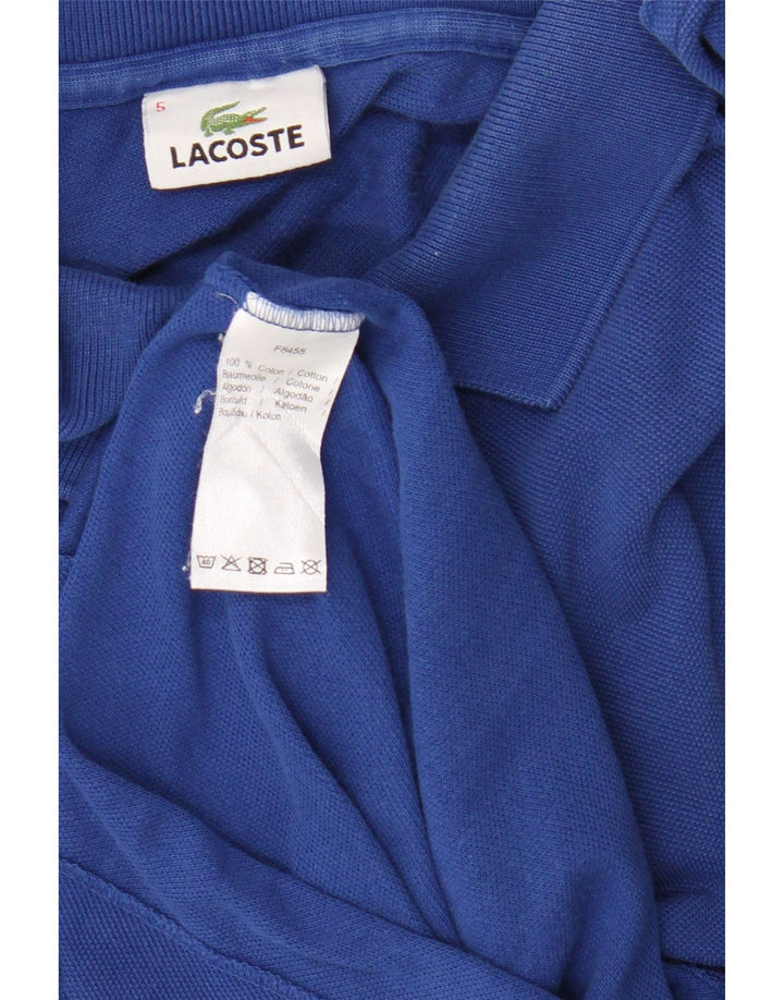 Ανδρικό μπλουζάκι πόλο Lacoste, μέγεθος 5, μεγάλο μπλε βαμβακερό