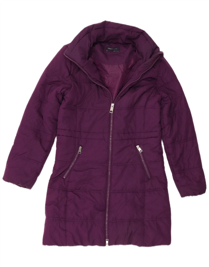 Marks & Spencer Γυναικείο παλτό UK 10 Small Purple Polyester