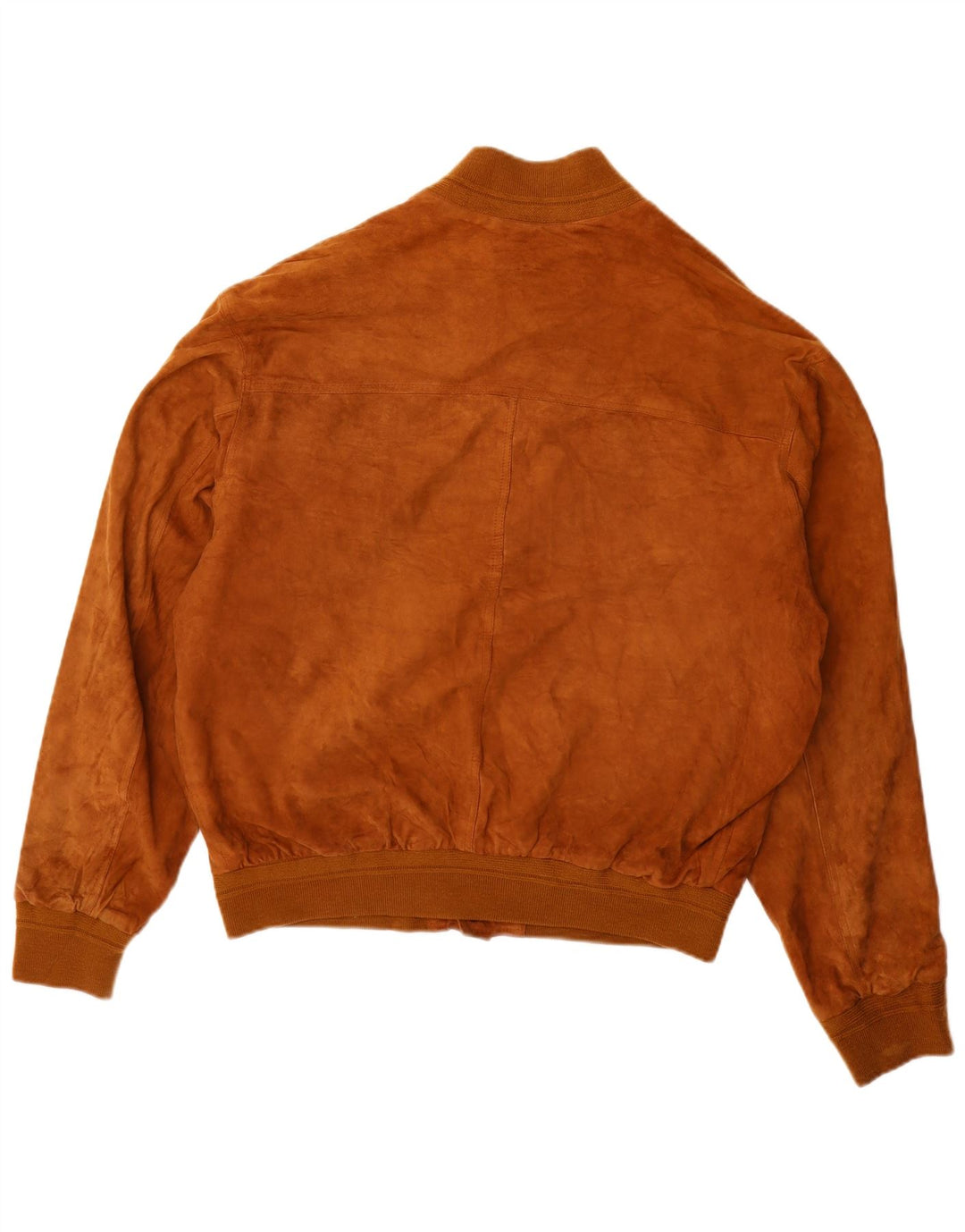 VINTAGE Ανδρικό Suede Bomber Jacket IT 52 XL Καφέ Δερμάτινο