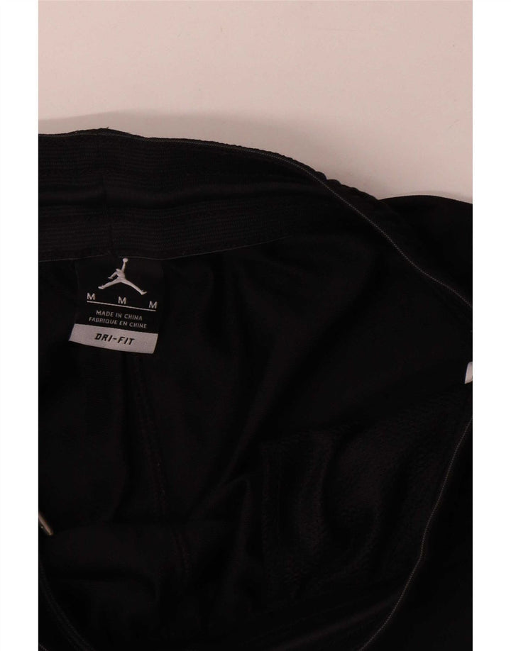 Ανδρικό γραφικό αθλητικό σορτς Jordan Dri Fit, μεσαίο μαύρο πολυεστέρα