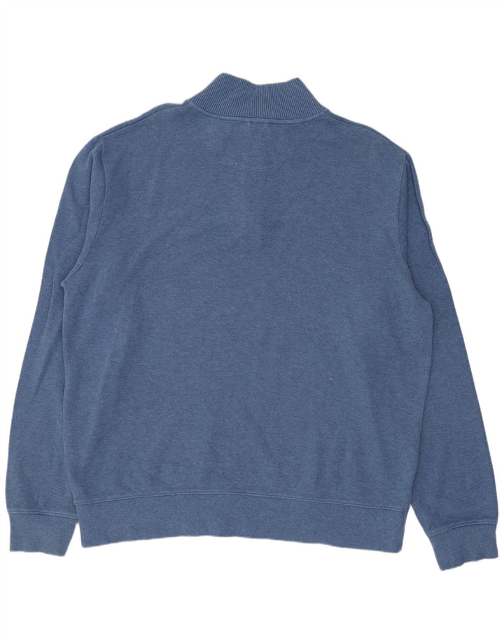 Ανδρικό φούτερ με φερμουάρ GANT Jumper 3XL Μπλε βαμβακερό