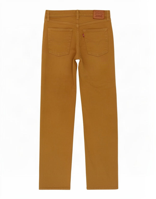 Γυναικείο ίσιο κάζουαλ παντελόνι Levi's Ribcage W27 L29 Μπεζ βαμβακερό