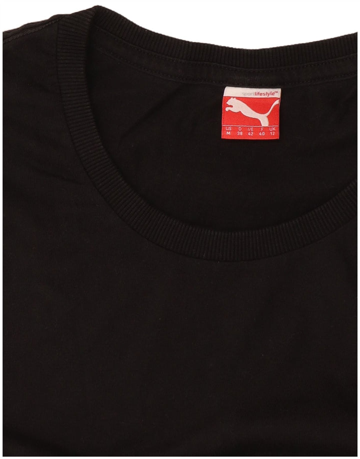 Puma Γυναικείο T-Shirt Top UK 12 Medium Black