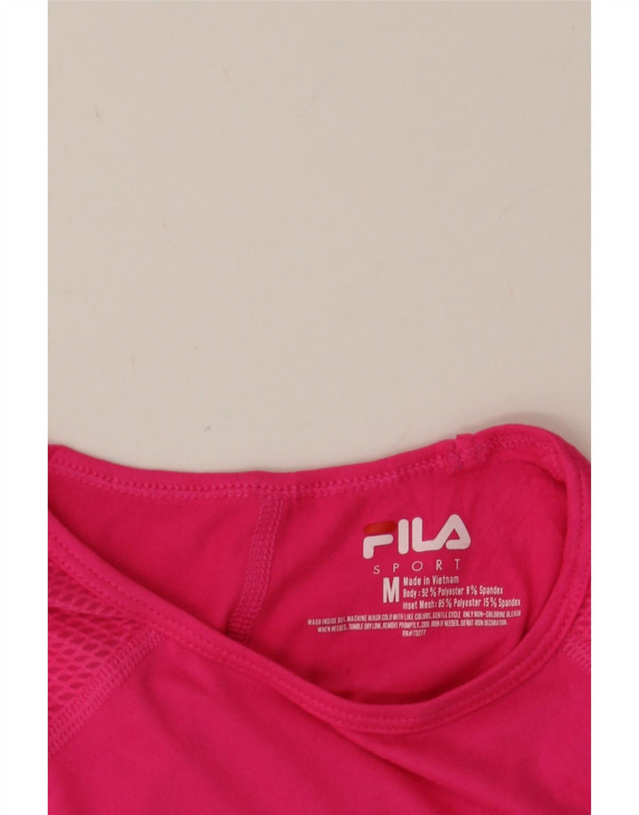 FILA Womens Vest Top UK 12 Medium Pink Vintage Fila and Second-Hand Fila from Messina Hembry 