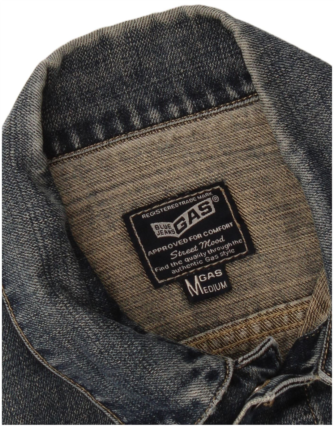 Gas Γυναικείο Τζιν Μπουφάν UK 14 Medium Blue