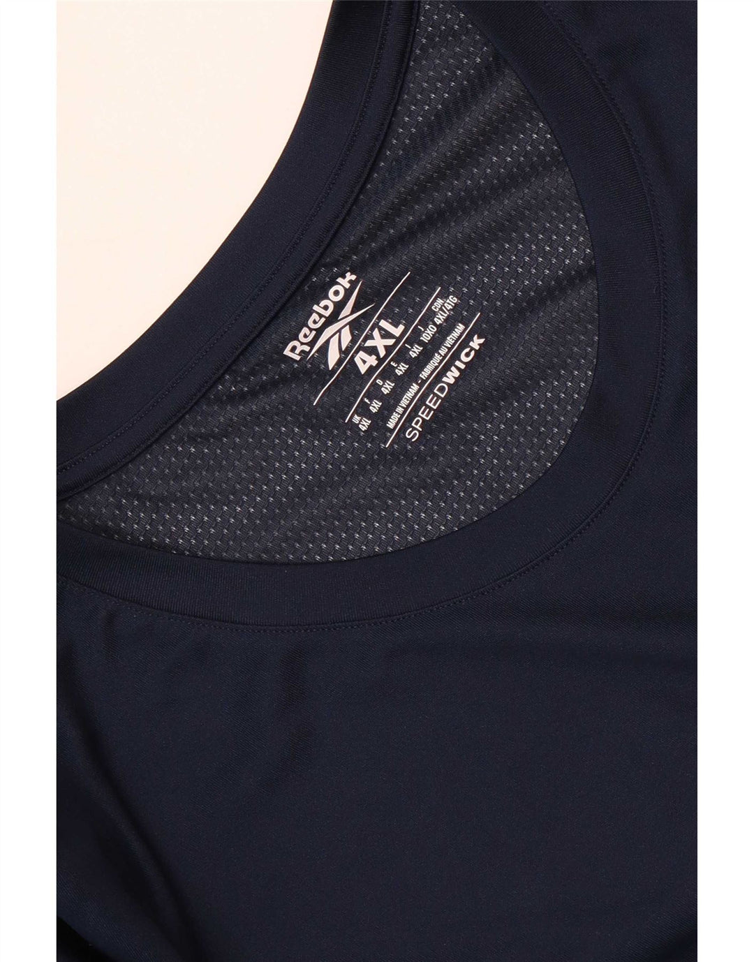 Ανδρικό T-Shirt Reebok Top 4XL Navy Blue
