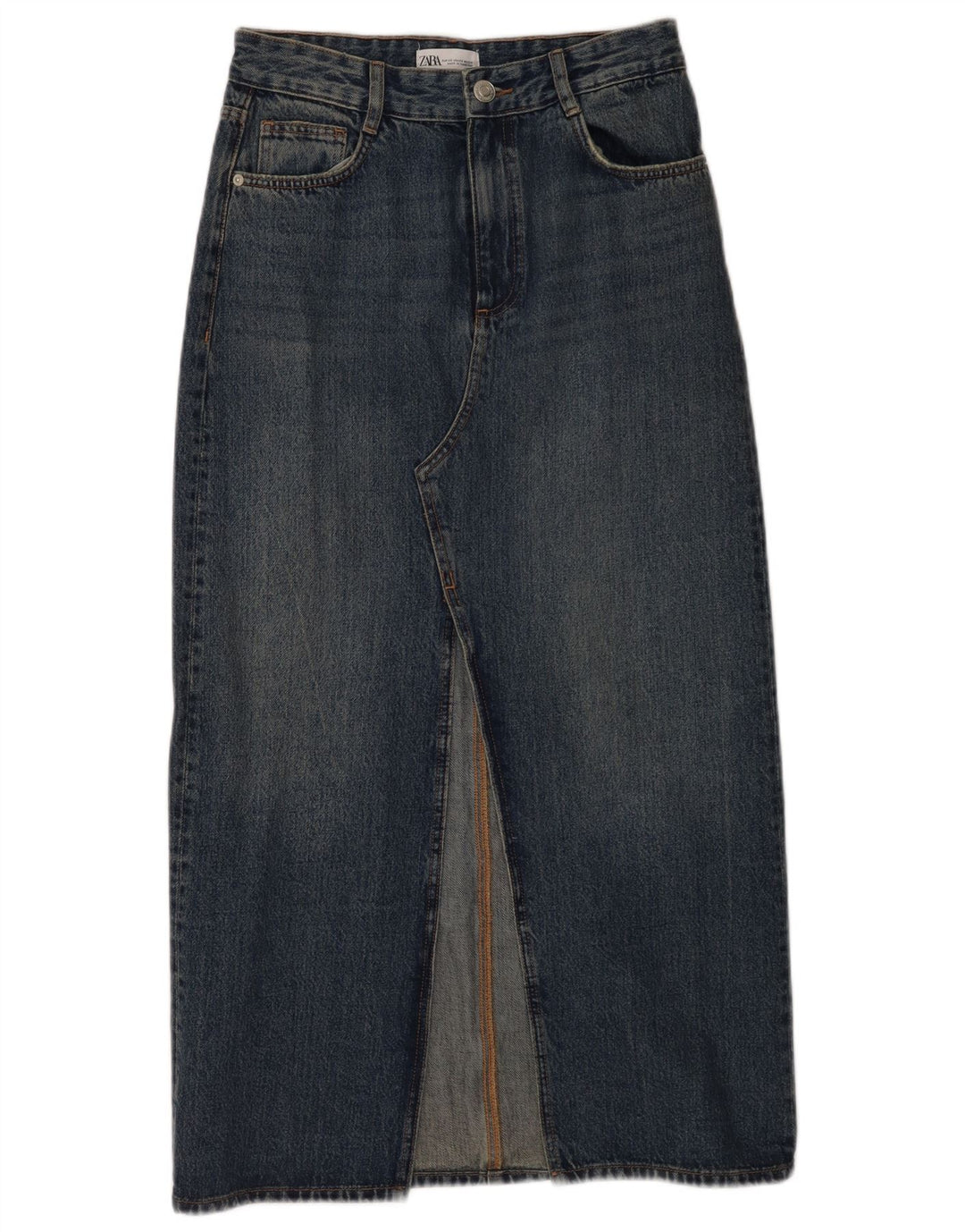 Zara Γυναικεία Τζιν Φούστα XS W24 Μπλε