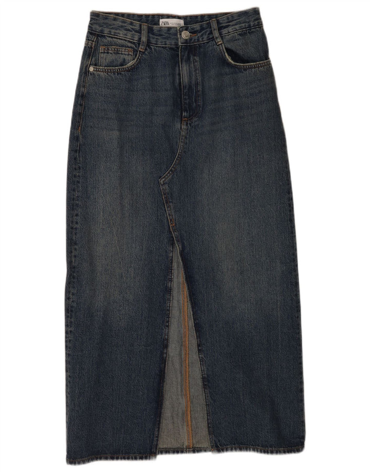 Zara Γυναικεία Τζιν Φούστα XS W24 Μπλε