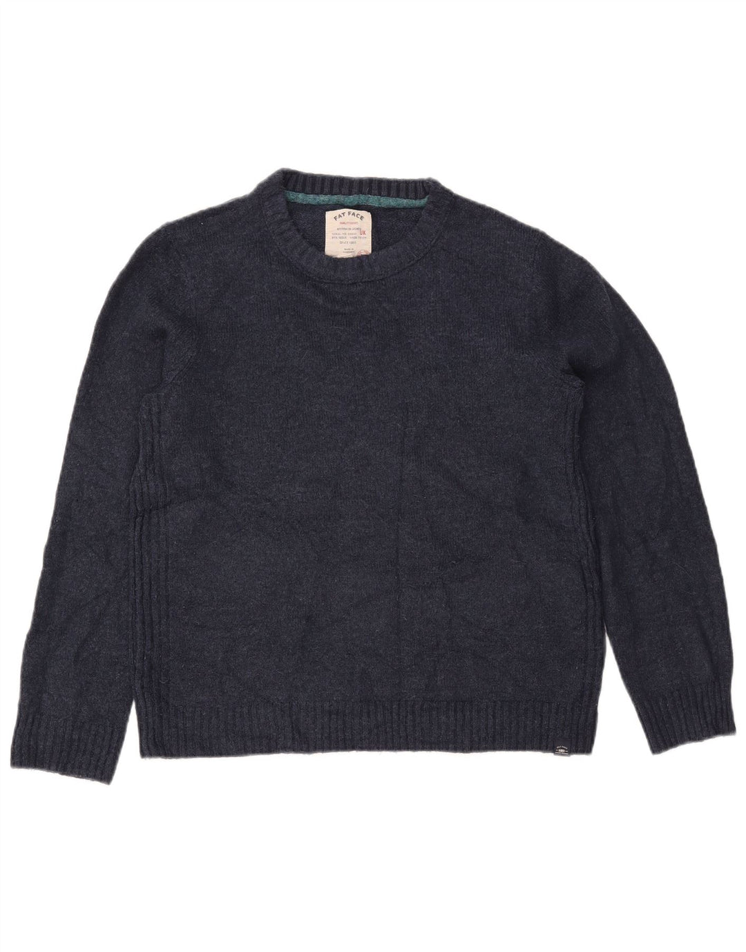 FAT FACE Γυναικείο πουλόβερ με λαιμόκοψη μεγάλου μεγέθους UK 10 Small Navy Blue