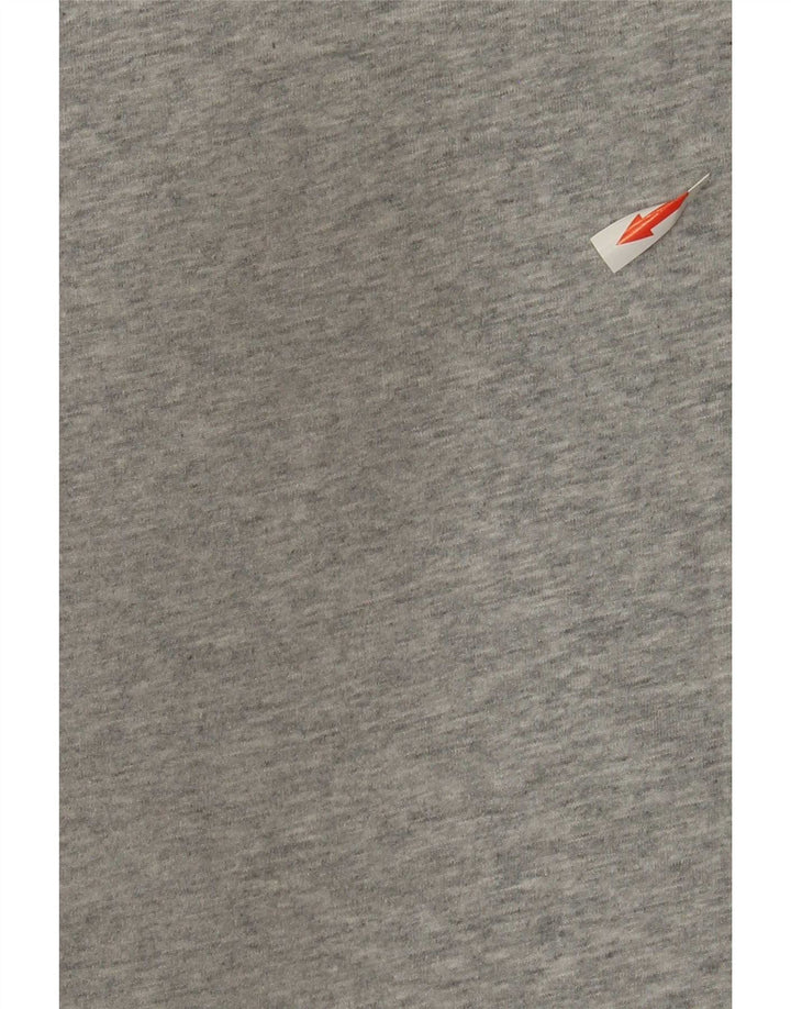 Ανδρικό γραφικό μπλουζάκι Nike Dri Fit, μεσαίο βαμβακερό γκρι