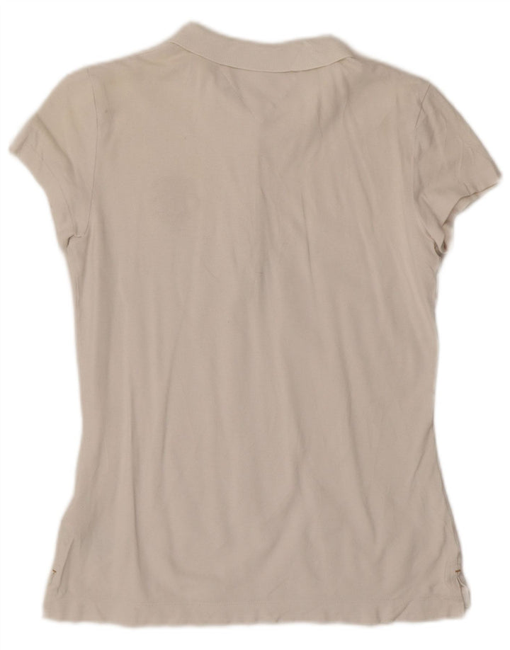 Tommy Hilfiger Γυναικείο πουκάμισο Polo Slim Fit UK 12 μεσαίο λευκό βαμβακερό