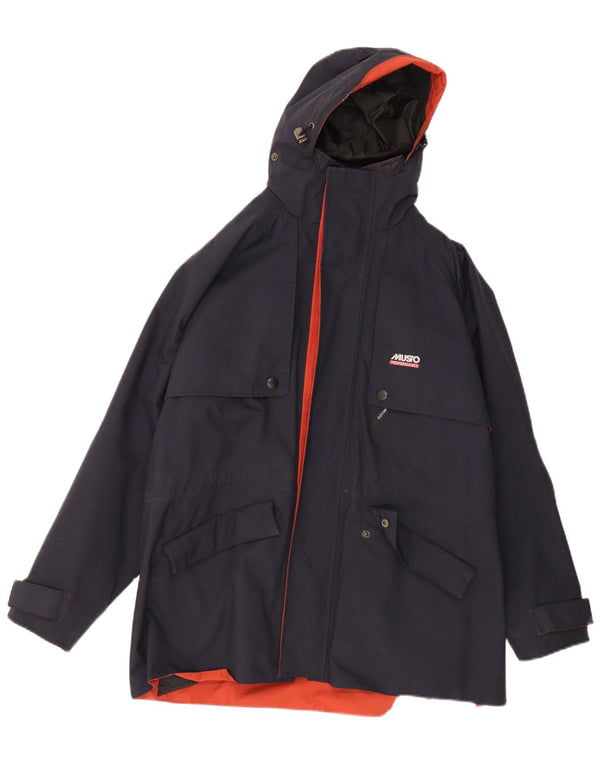 Musto Ανδρικό μπουφάν βροχής με κουκούλα Performance UK 38 Medium Navy Blue Nylon