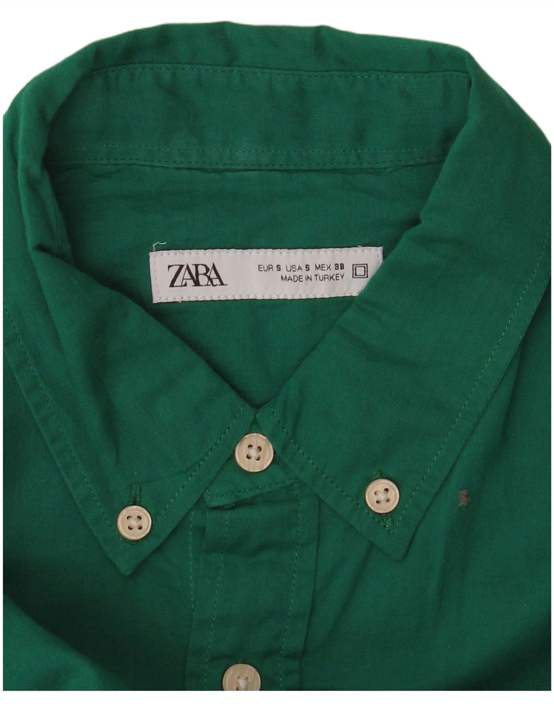 Ανδρικό πουκάμισο Zara μικρό πράσινο