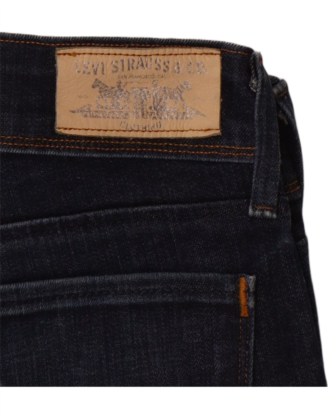 LEVI'S Womens Skinny Jeans W26 L28 Navy Blue Vintage Levi's and Second-Hand Levi's from Messina Hembry 