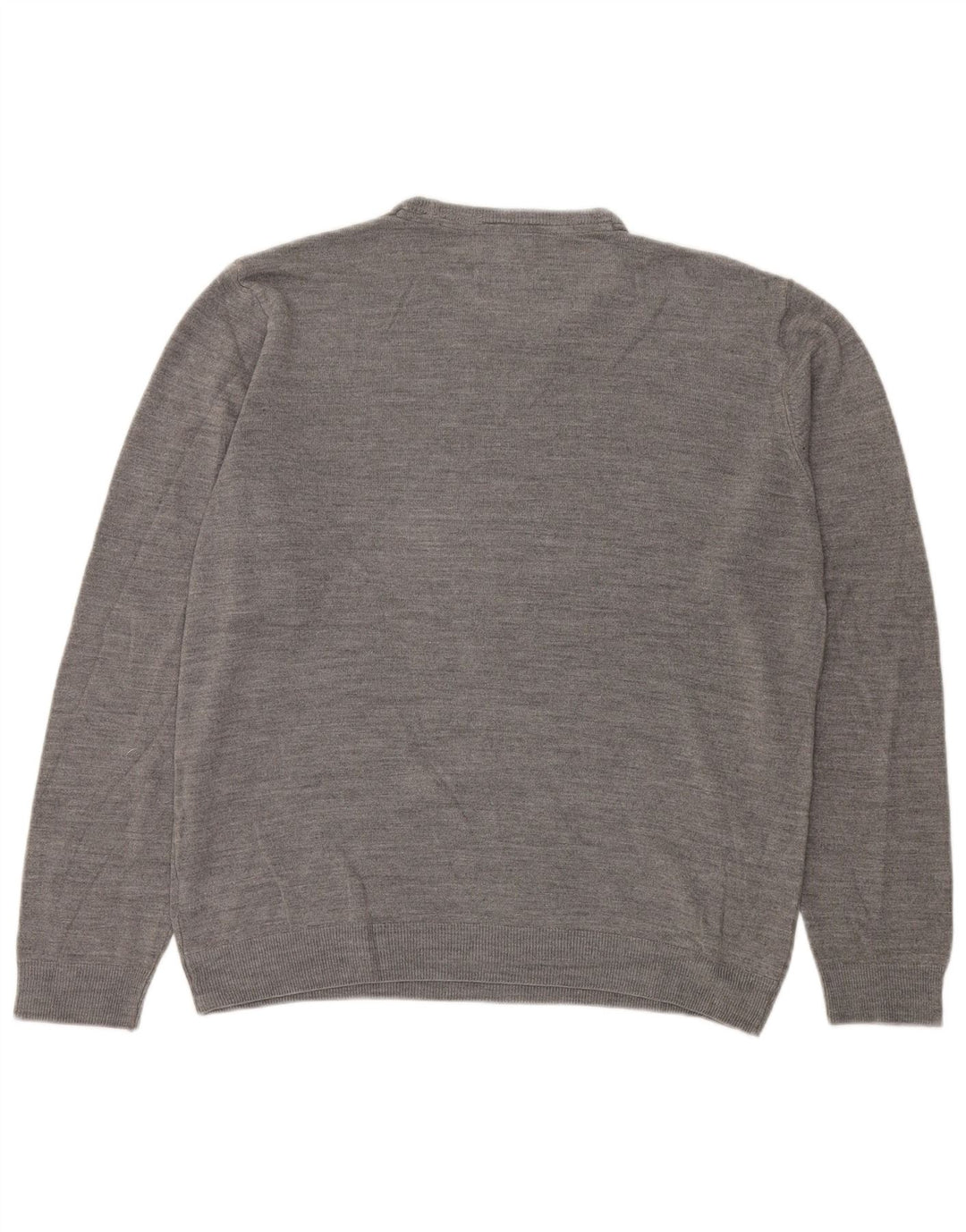 Ανδρικό πουλόβερ Marks & Spencer Regular Fit Crew Neck Jumper XL Grey Acrylic