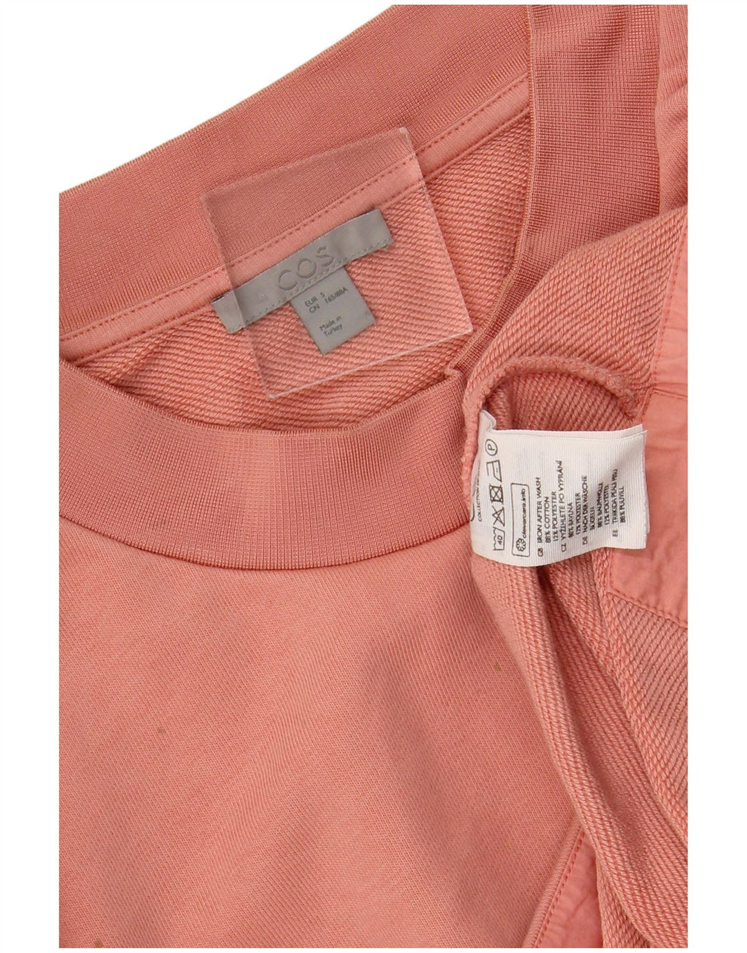 COS Γυναικεία φούτερ Crop Jumper UK 10 Small Pink Cotton