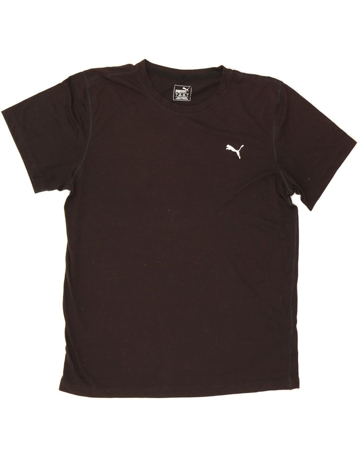 PUMA Mens T-Shirt Top Large Black Polyester Vintage Puma and Second-Hand Puma from Messina Hembry 