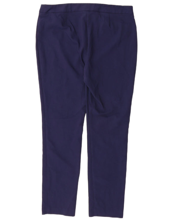 Marks & Spencer Γυναικεία Slim Casual Παντελόνια UK 16 Large W34 L28 Navy Blue