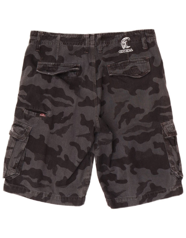 O'Neill Mens Cargo Shorts Large W32 Grey Camouflage