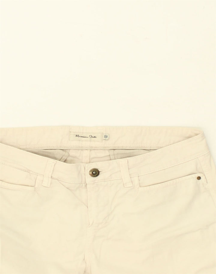 MASSIMO DUTTI Womens Straight Casual Trousers EU 40 Medium W30 L30 Beige | Vintage Massimo Dutti | Thrift | Second-Hand Massimo Dutti | Used Clothing | Messina Hembry 