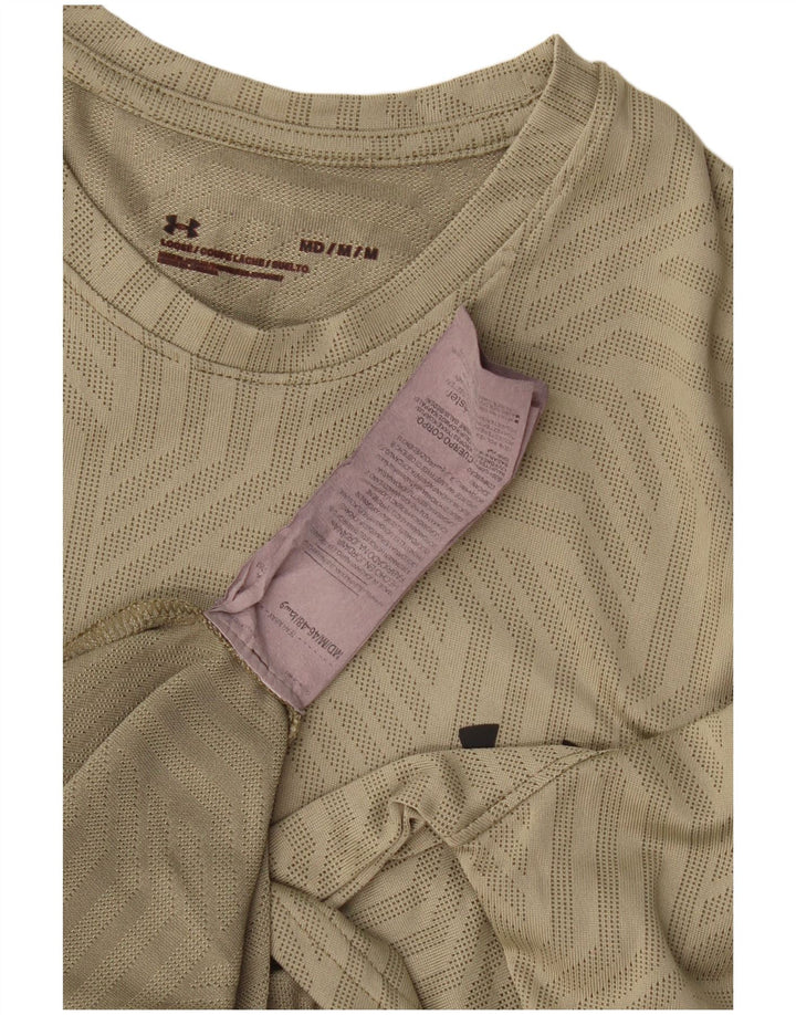 Under Armour Ανδρικό T-Shirt Top Medium Khaki Geometric Polyester