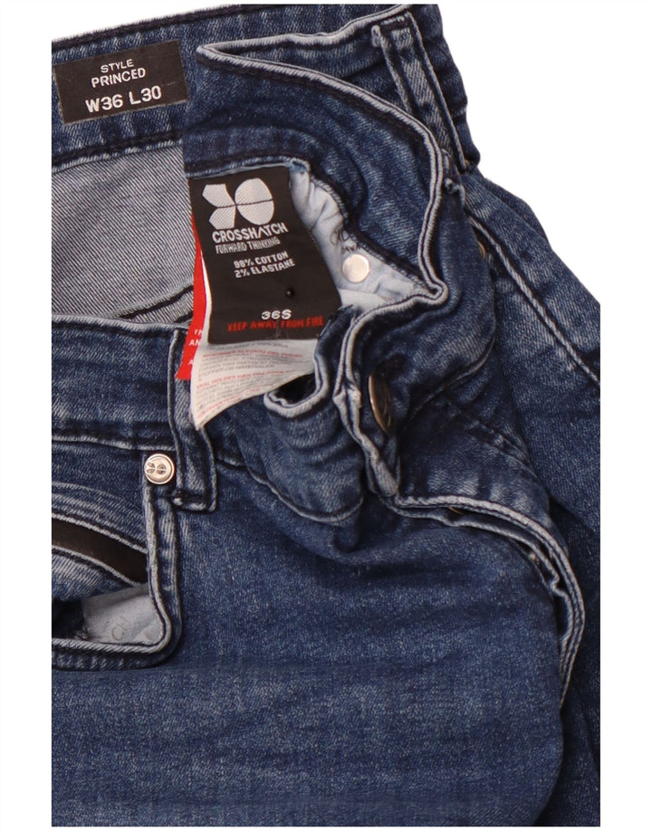 CROSSHATCH Γυναικείο ίσιο τζιν Princeed W36 L30 Μπλε βαμβακερό