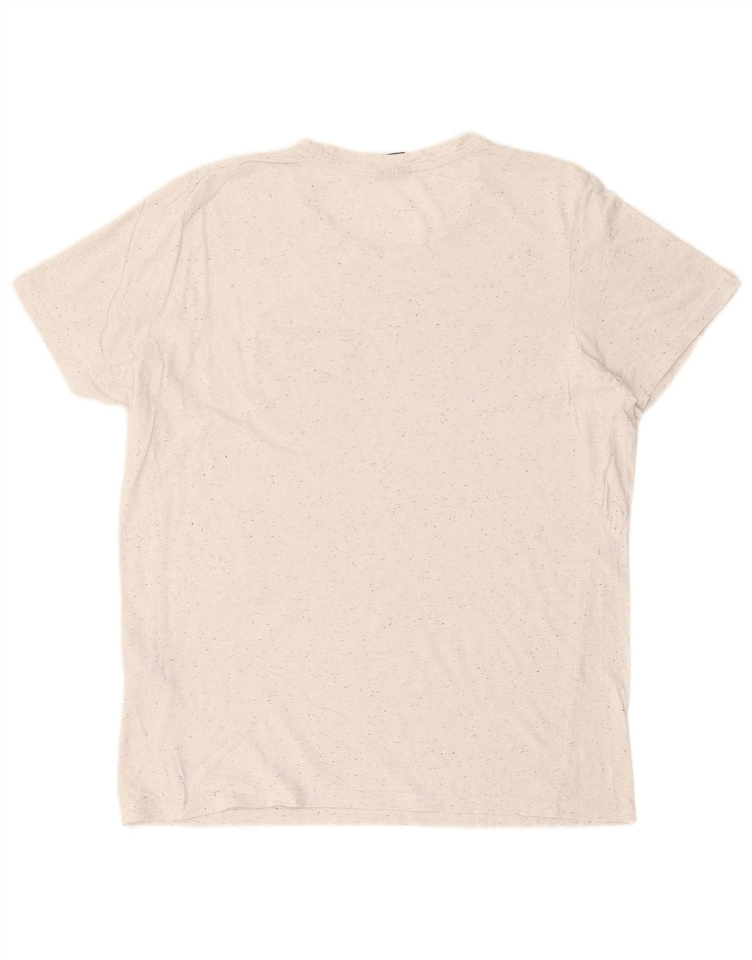Jack & Jones Ανδρικό T-Shirt Top Large White Flecked Cotton