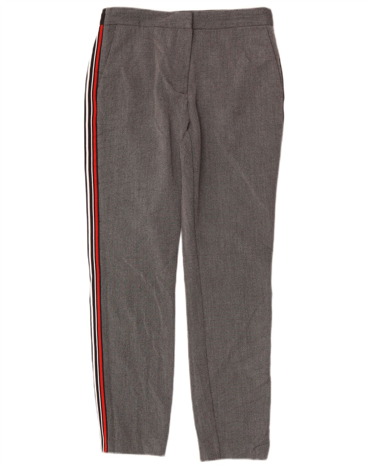 Zara Γυναικείο λεπτό παντελόνι Chino Μεσαίο W28 L27 Γκρι πολυεστέρας