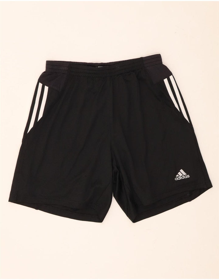 Ανδρικό αθλητικό σορτς Adidas Climacool από μικρό μαύρο πολυεστέρα
