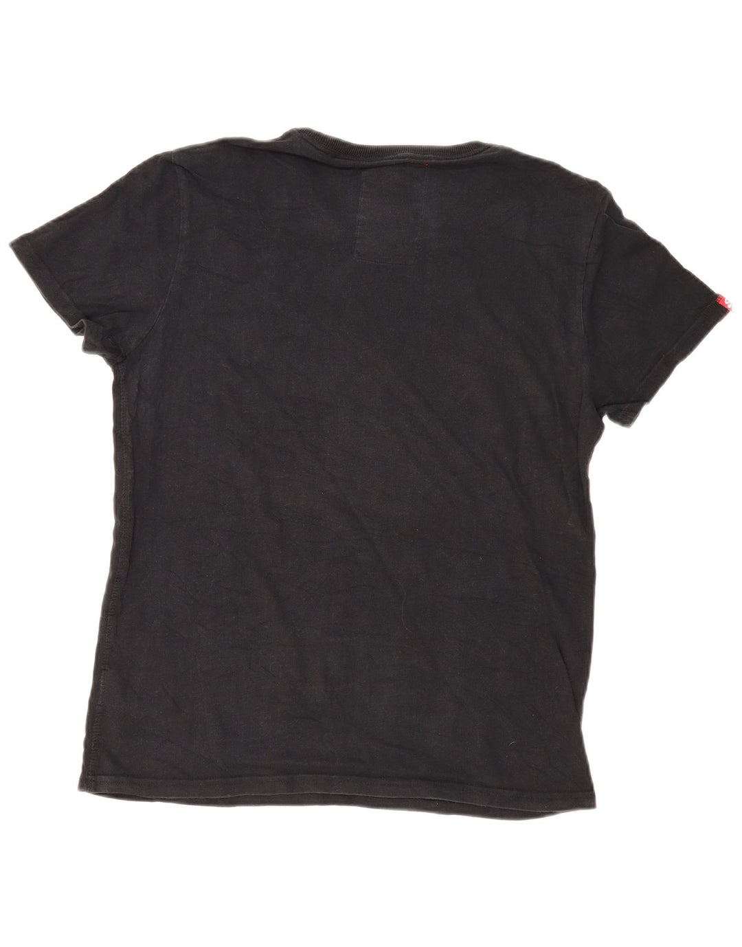 Ανδρικό γραφικό μπλουζάκι Superdry Top μεγάλο μαύρο βαμβακερό