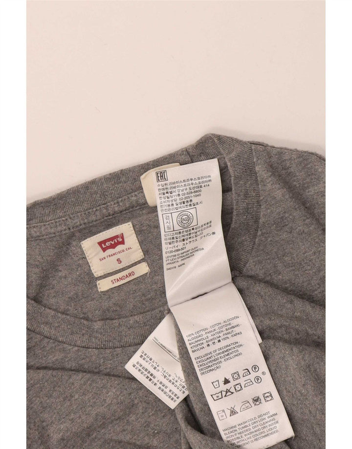 Ανδρική φόρμα Levi's κανονική φόρμα με μακρυμάνικο μικρό βαμβακερό γκρι