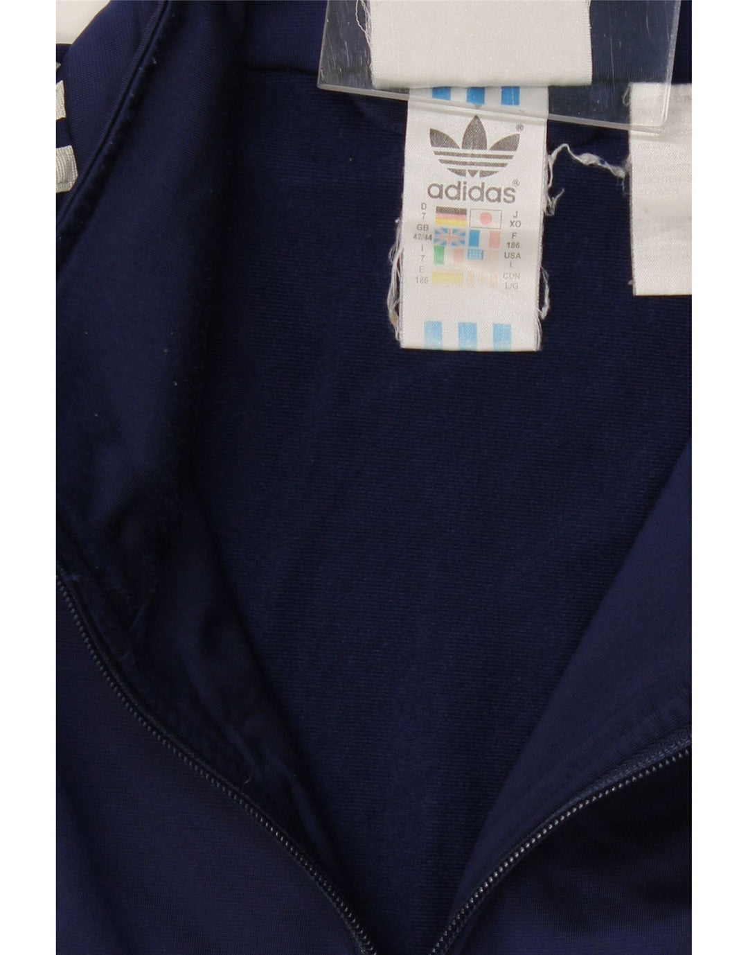 Ανδρική φόρμα ADIDAS Top Jacket UK 42/44 Large Navy Blue Polyester