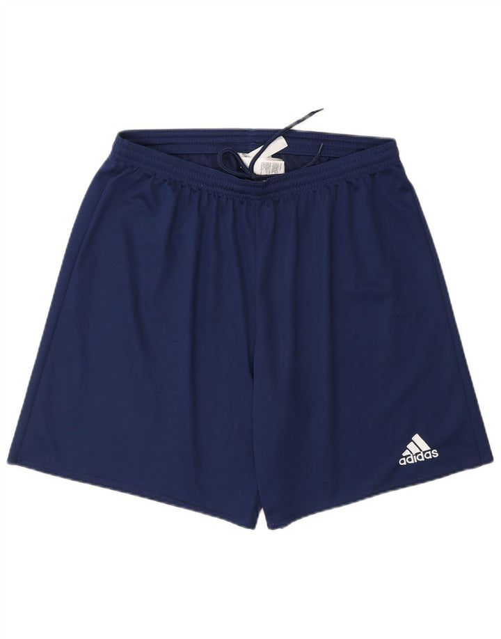 Ανδρικό αθλητικό σορτς Adidas Climalite μεγάλο μπλε ναυτικό πολυεστέρα