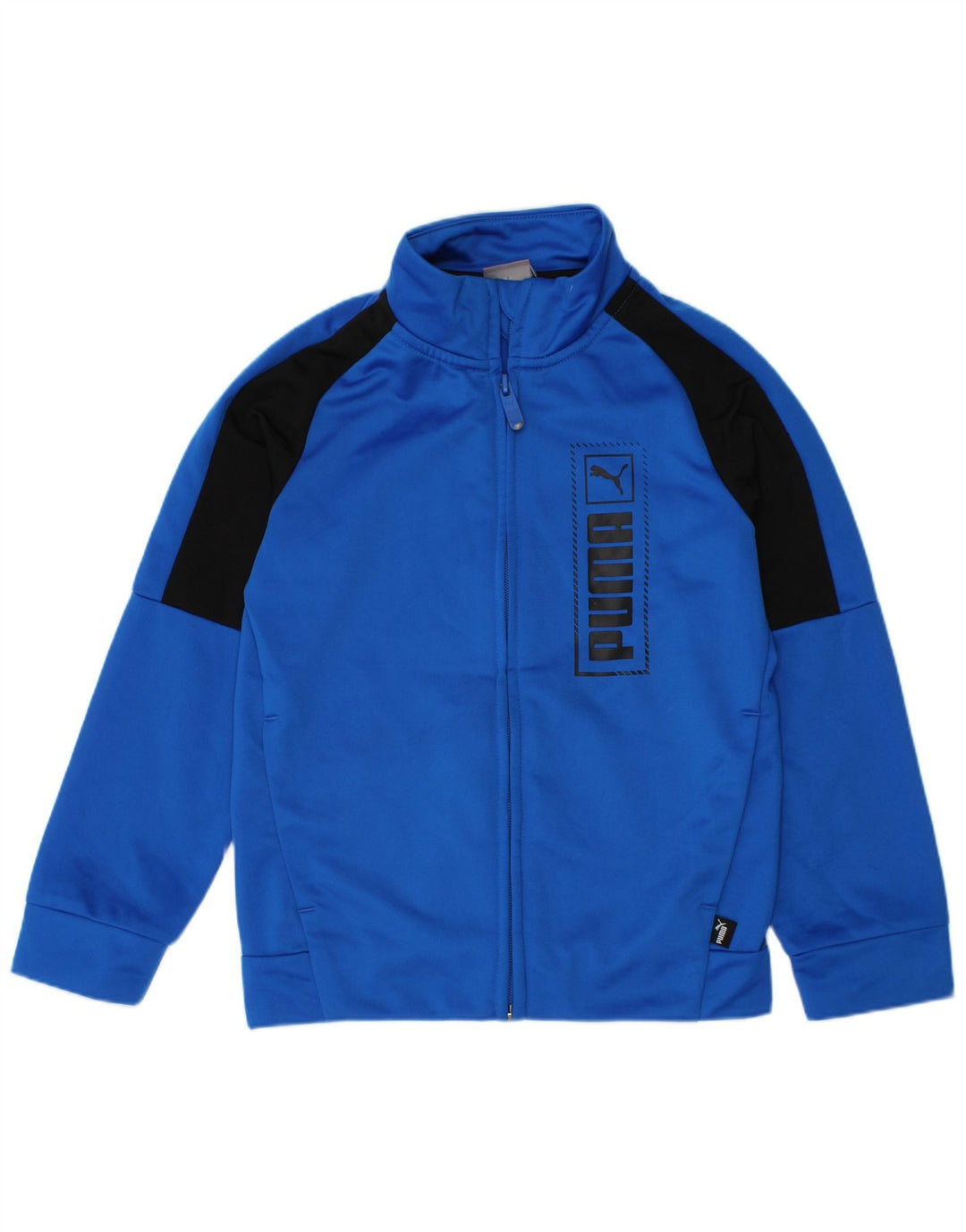Puma Boys Graphic αθλητική φόρμα Top Jacket 5-6 Years Blue Colourblock