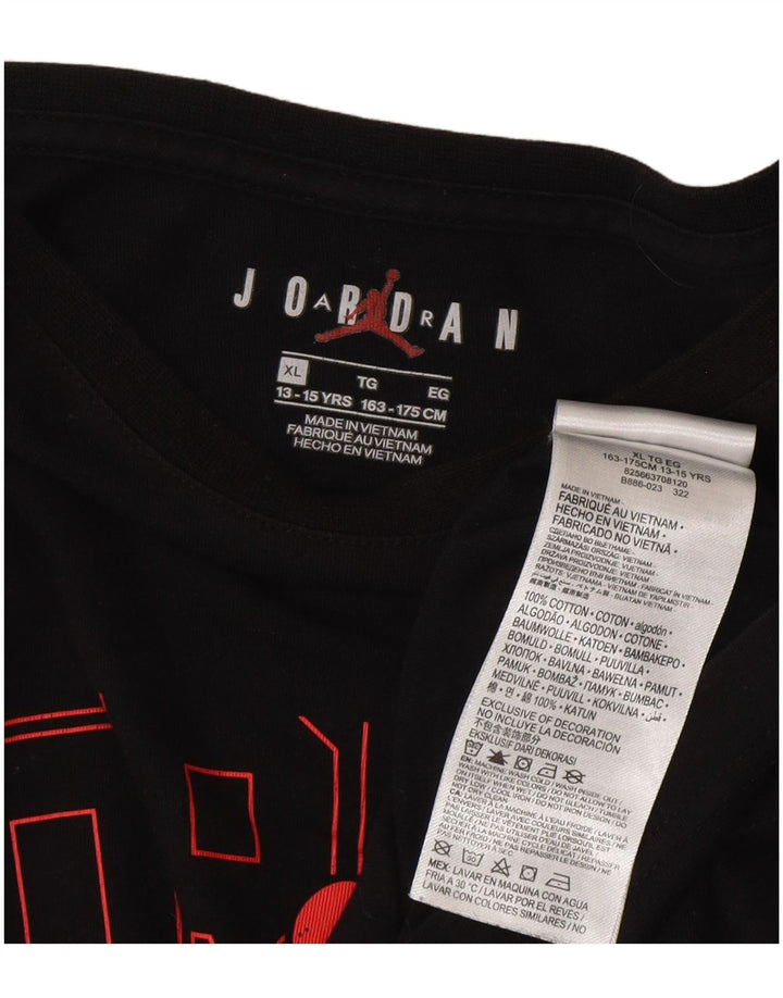 Jordan Boys Graphic Top Μακρυμάνικο 13-14 Χρόνια XL Μαύρο Βαμβακερό